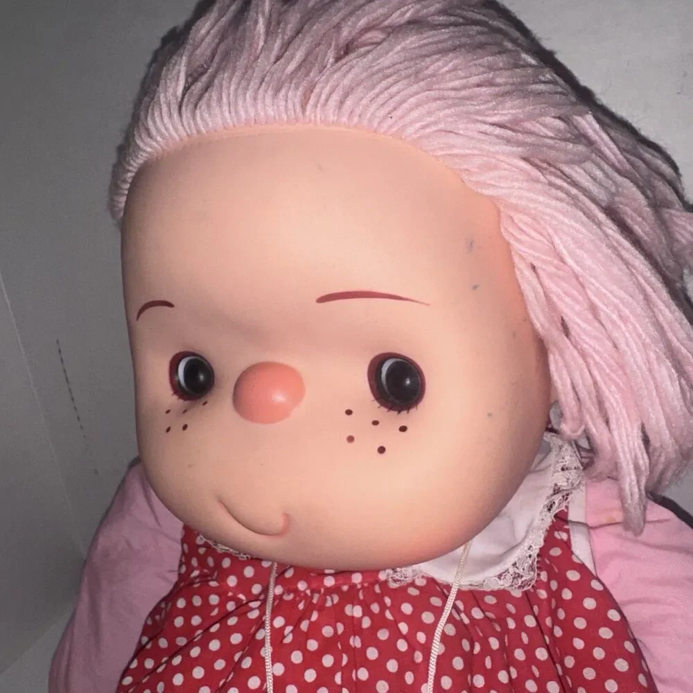 Ice Cream Girl Doll W Yarn Hair RARE Vintage 1980s J Shin Co 24